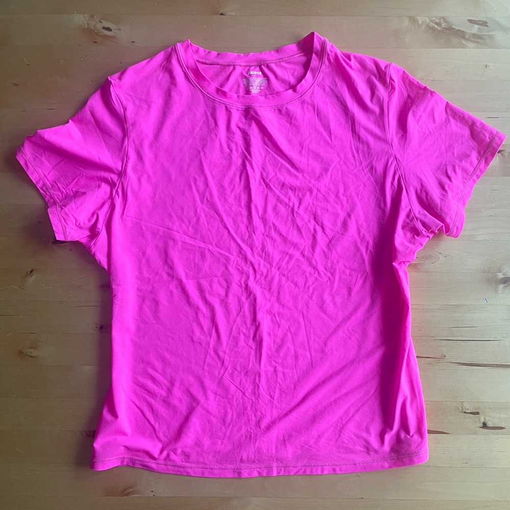 Skims Neon Pink Fits Everybody T-shirt